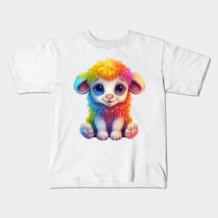 Rainbow Baby Sheep Kids T-Shirt